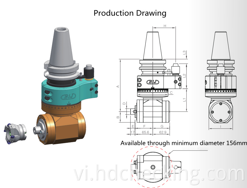 90 degree drill head